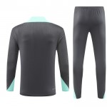 Paris Saint-Germain Sweatshirt Za Trening Četvrt-Zip 2024-25 Siva